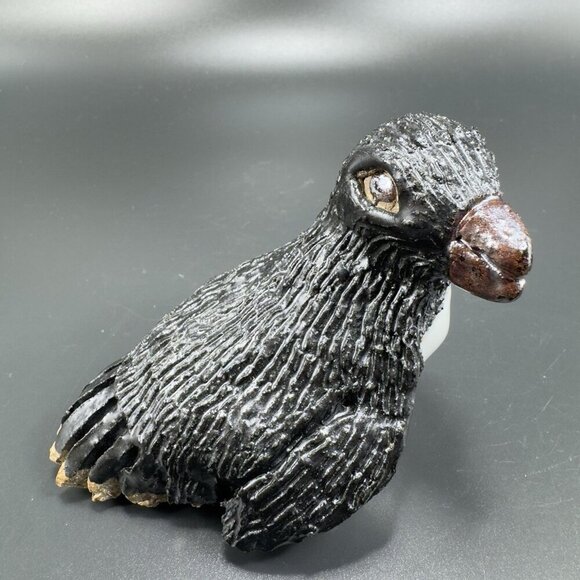 Vintage Hand Made Stoneware Pottery Penguin Figurine Decor Hand Crafted Figure - Picture 7 of 10